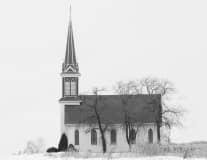 Country Church In Winter